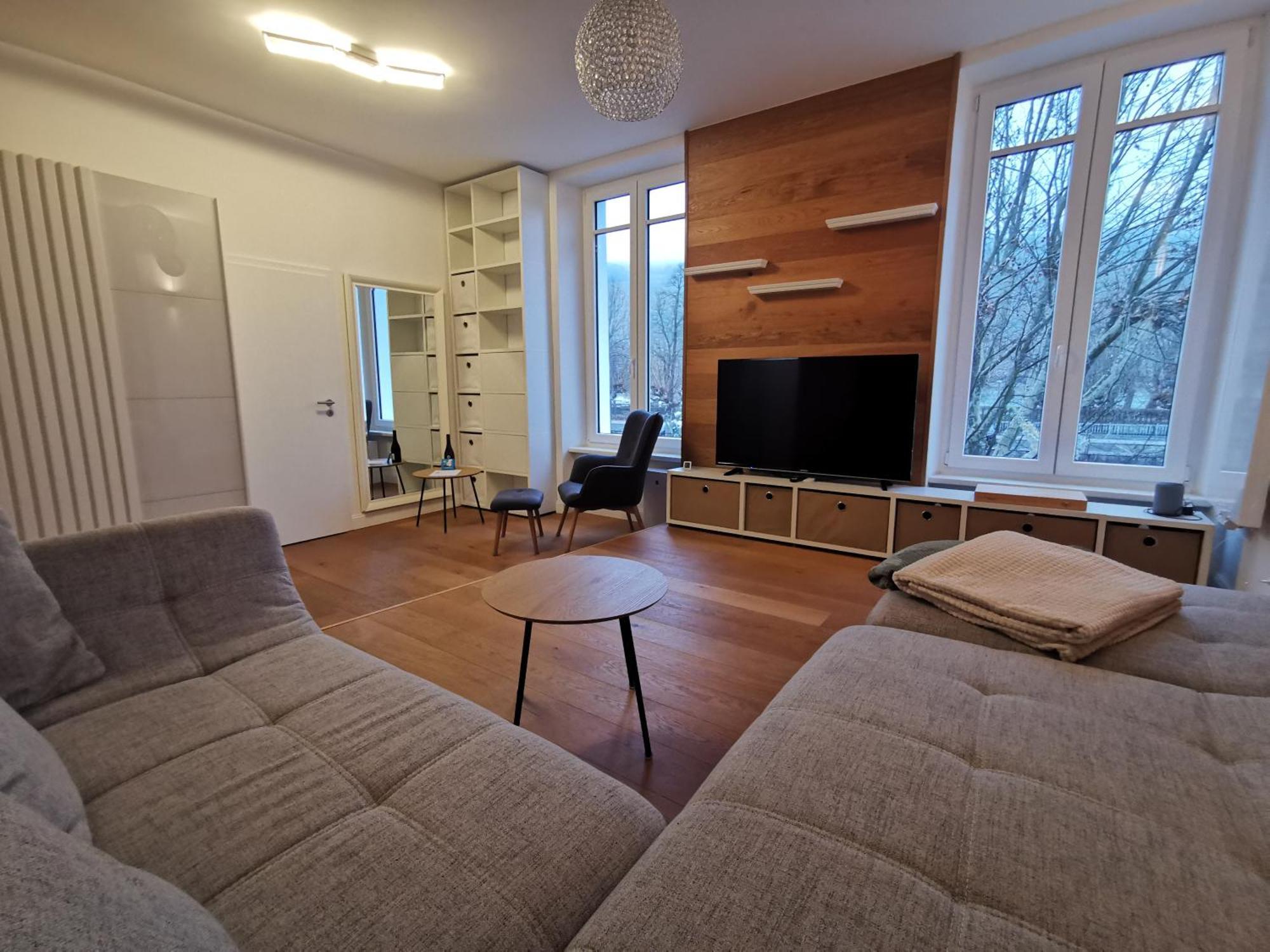 Rheinufer Am Hindenburgpark Apartment Bingen am Rhein Ruang foto